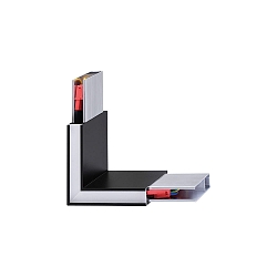 Eckverbinder f�r LED Wandleuchte LINUS, 90�, 4000K, schwarz