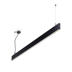 LED Pendelleuchte LINUS, 34W, 4000K, 3850lm, IP20, h�henverstellbar, schwarz