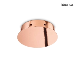ceiling canopy round, 8-fold, copper