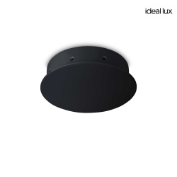 ceiling canopy round, 8-fold, black