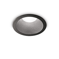 LED Decken-Einbauleuchte GAME TRIM ROUND, IP40 IK06, � 12cm, 20W 3000K 1590lm 27�, CRi >90, UGR <19, on-off, schwarz