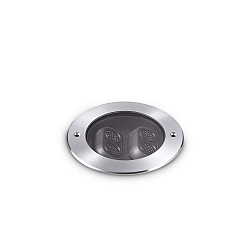 floor recessed luminaire TAURUS PT D13 ACCENT ROUND 2-fold, swivelling, walkable, switchable IP67, steel 