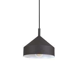 Pendelleuchte YURTA, � 210 mm, E27, h�henverstellbar, schwarz