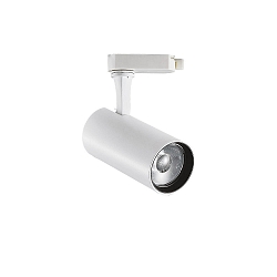 LED 3-Phasen-Schienenstrahler FOX 15W MEDIUM ON-OFF, 41�, CRI >90, schaltbar, verstellbar, 3000K 1350lm 41�, wei�