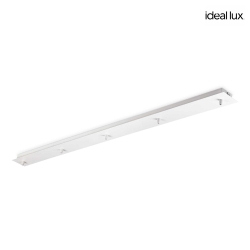 ceiling canopy 1200 5-fold, square, white