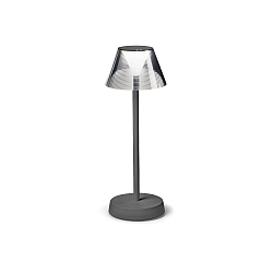 battery table lamp LOLITA TL LED LED IP54, grey dimmable