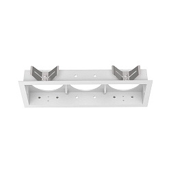 recessed housing BENTO 3-fold, square, with frame, white
