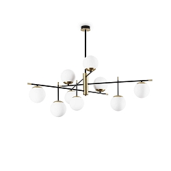 Deckenleuchte GOURMET PL9, 9xE14, schwarz