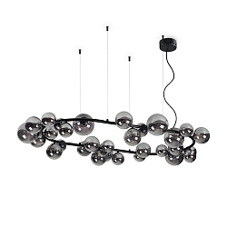 Pendelleuchte PERLAGE SP30, 30xG9, schwarz