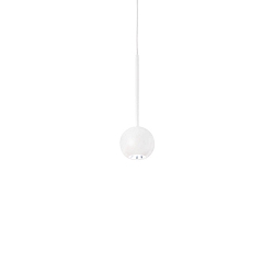 pendant luminaire ARCHIMEDE ball shaped IP20, white 