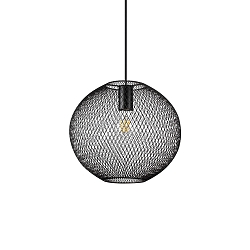pendant luminaire NET 2 E27 IP20, black dimmable
