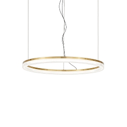 LED Pendelleuchte CROWN, � 60cm, 30W, 3000K, 3000lm, CRI>80, IP20, messing