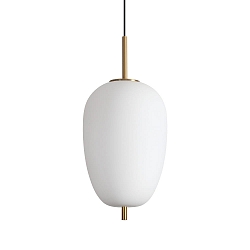 LED Pendelleuchte UMILE-3, 20W, 3000K, 2050lm, IP20, Glas/wei�