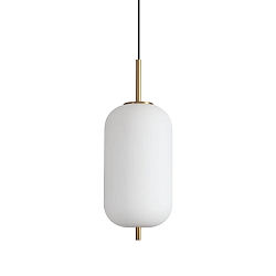 LED Pendelleuchte UMILE-2, 20W, 3000K, 2050lm, IP20, Glas/wei�