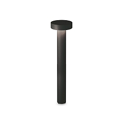 bollard lamp TESLA 80 G9 IP44, coffee brown dimmable