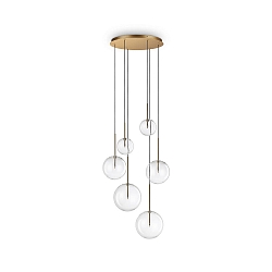Pendelleuchte EQUINOXE, 6-flammig, G4, 6x 2W (inkl.), IP20, chrom