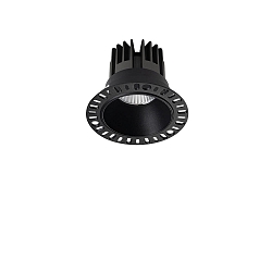 LED Decken-Einbauleuchte GAME TRIMLESS ROUND, IP40, � 10cm, 11W 3000K 660lm 36�, CRi >90, UGR <19, on-off, schwarz