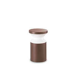 bollard lamp TORRE 22 E27 IP65, coffee brown dimmable