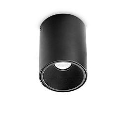 ceiling luminaire NITRO round IP20, black 