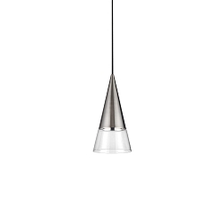 pendant luminaire CONO SP1 1 flame, conical GU10 IP20, nickel 