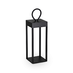 LED Akku-Tischleuchte ENYA, 30cm, 5W, 3000K, 250lm, IP54, Touch-Dim, schwarz