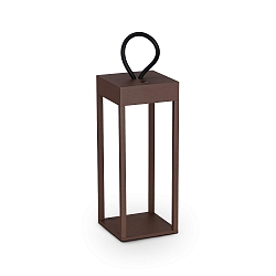 LED Akku-Tischleuchte ENYA, 30cm, 5W, 3000K, 250lm, IP54, Touch-Dim, kaffee