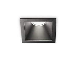 ceiling recessed luminaire GAME OUTDOOR TRIM SQUARE 84MM square, rigid, UGR < 19, switchable IP65/IP20, black 