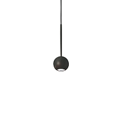 pendant luminaire ARCHIMEDE ball shaped IP20, black 