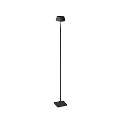 LED Outdoor Akku-Stehleuchte PURE, 115cm, 3,7V, 1,5W, 3000K, 230lm, IP54, integr. Touch-Dimmer, schwarz
