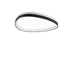 LED Deckenleuchte GEMINI, 61cm, 27W, 3000K, 3650lm, IP20, DALI dimmbar, schwarz