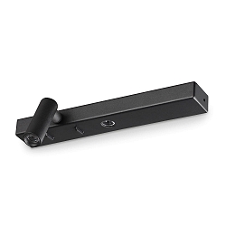LED Wandleuchte BONNE NUIT-1, 22cm, 6,5W, 3000K, 830lm, IP20, mit Schalter, schwarz