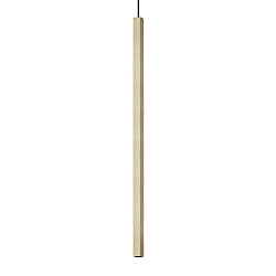 LED Pendelleuchte ULTRATHIN D100 ON-OFF, eckig, 11,5W, 3000K, 1150lm, IP20, messing