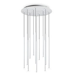 LED Pendelleuchte FILO, 12-flammig, 19W, 2700K, 2050lm, IP20, wei�