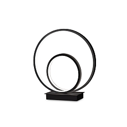 table lamp OZ TL ON-OFF round, with switch IP20, black matt 