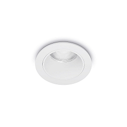 LED Deckeneinbauleuchte QUARK, � 4,9cm, 25�, 12W, 3000K, 1200lm, IP20, wei�