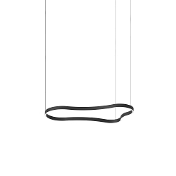 LED Design-Pendelleuchte WAVES-2 SP, IP20, 125.4 x 66.3cm, 45W 3000K 1990lm, CRi >90, schaltbar, wei� / opal