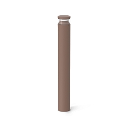 bollard lamp BOEING H100 cylindrical, switchable, with diffuser IP65, mat, coffee brown 