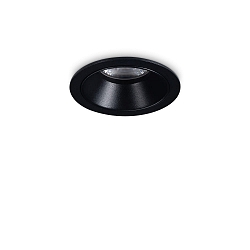 ceiling recessed luminaire GAME TRIM ROUND 58MM round, rigid, UGR < 19, switchable IP40/IP20, black 