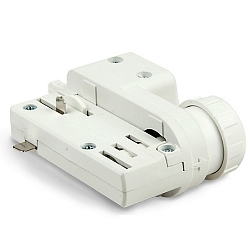 3-Phasen Universal-Schienenadapter (CLASSIC + S1) f�r Pendelleuchten mit offenem Kabel, 230V AC, belastbar bis 5kg, wei�