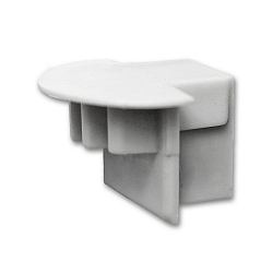 Accessory for profile MAXI-EB10 - endcap, silver, closed
