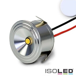 LED Spot MiniAMP, IP54, 12V oder 700mA,  3cm / Hhe 1.8cm, Aluminium poliert / klar, 3W 6000K 170lm 100