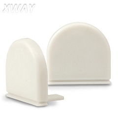 Accessory for profile WING20 with round cover - endcap, silver