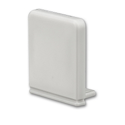 Accessory for profile WING20 with angular cover - endcap, silver
