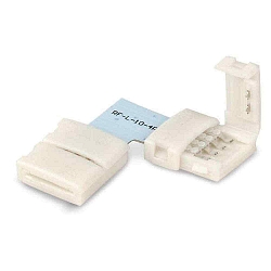 Clip-Eck-Verbinder (max. 5A) f�r 4-pol. IP20 Flexstripes mit Breite 10mm, Pitch-Abstand >12mm