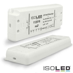 LED Trafo 12V/DC, 0-30W, ultraflach, SELV