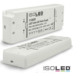 LED Trafo 12V/DC, 0-50W, ultraflach, SELV