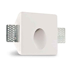 Gips-Wand-Einbauleuchte, quadratisch, GU4/MR11, kleine Bauform