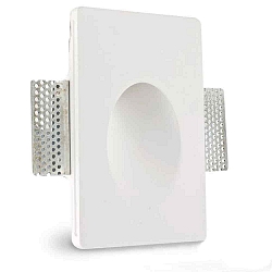 Gips-Wand-Einbauleuchte, viereckig, GU4/MR11, gro�e Bauform