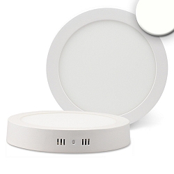 LED Deckenleuchte, IP20, rund, � 22cm, inkl. Trafo, 18W 4000K 1350lm 120�, wei� / diffus