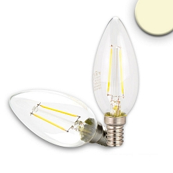 LED Filament Kerzenform C35, 2-fadig, E14, 2W 2700K 200lm 360�, dimmbar, klar